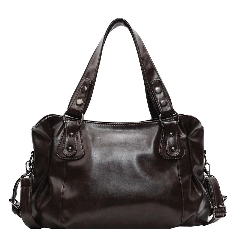 Alviera Classic Tote — Bolso tote elegante en PU suave, gran capacidad y diseño sofisticado ideal para el uso diario
