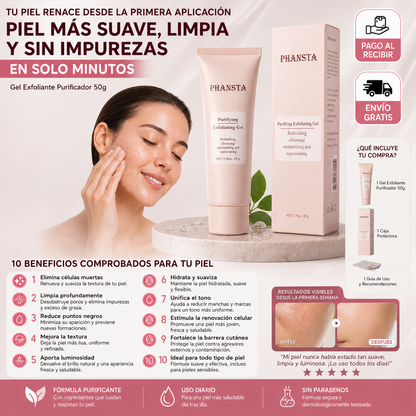 Gel Exfoliante 50g – Piel Más Suave, Limpia y Sin Impurezas en Minutos