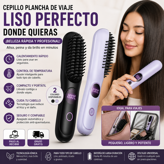 Cabello liso en 5 minutos sin esfuerzo 🔥