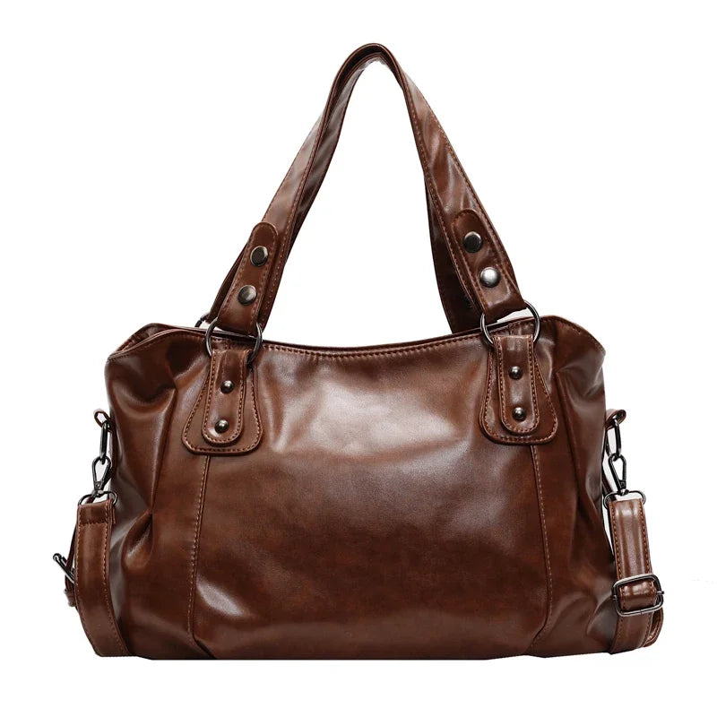 Alviera Classic Tote — Bolso tote elegante en PU suave, gran capacidad y diseño sofisticado ideal para el uso diario