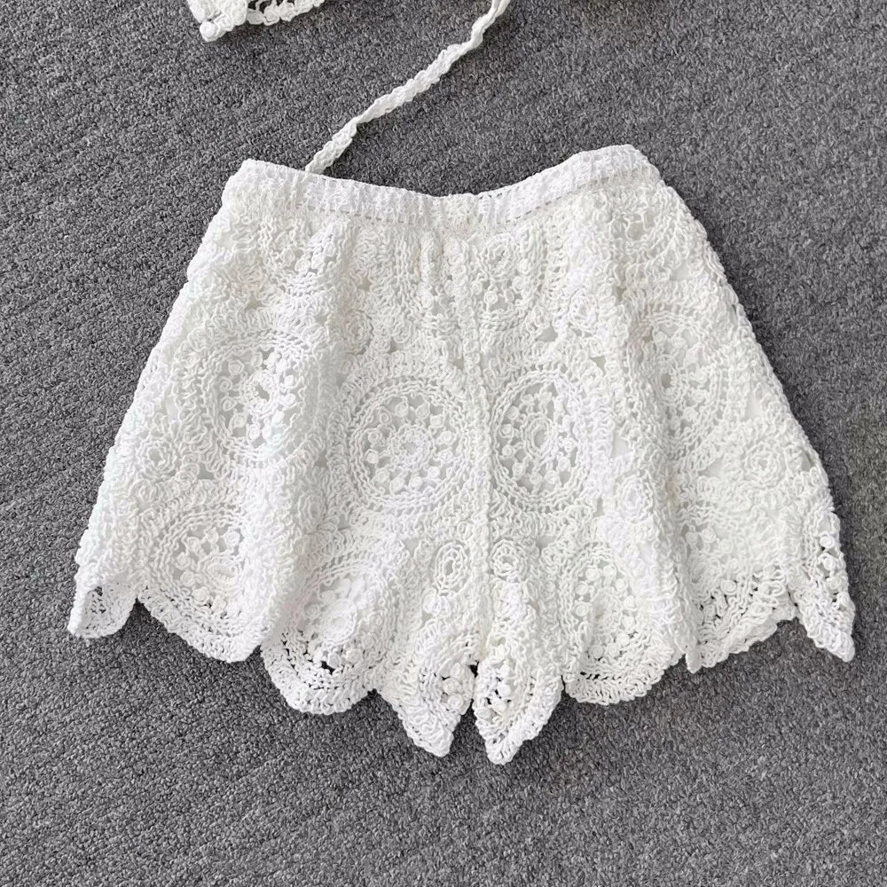 Lunessa Summer Chic — Set de dos piezas tejido con acabado delicado, ideal para paseos junto al mar y escapadas de verano