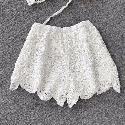 Lunessa Summer Chic — Set de dos piezas tejido con acabado delicado, ideal para paseos junto al mar y escapadas de verano