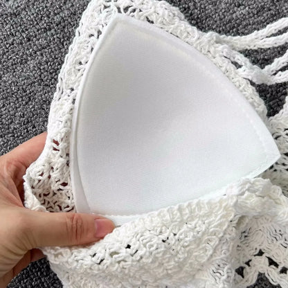 Lunessa Summer Chic — Set de dos piezas tejido con acabado delicado, ideal para paseos junto al mar y escapadas de verano