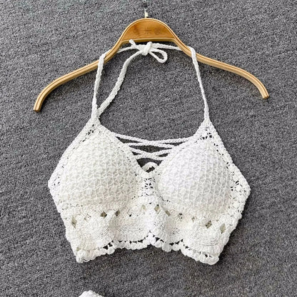 Lunessa Summer Chic — Set de dos piezas tejido con acabado delicado, ideal para paseos junto al mar y escapadas de verano