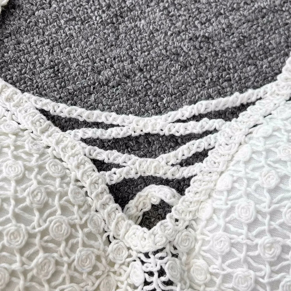 Lunessa Summer Chic — Set de dos piezas tejido con acabado delicado, ideal para paseos junto al mar y escapadas de verano