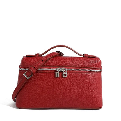 Lychelle Mini Luxe Bag — Bolso mini tipo “lunch box” con textura de grano lichi, diseño elegante y moderno, ideal para looks sofisticados y uso diario