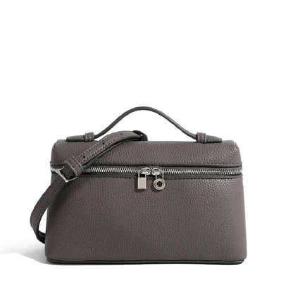 Lychelle Mini Luxe Bag — Bolso mini tipo “lunch box” con textura de grano lichi, diseño elegante y moderno, ideal para looks sofisticados y uso diario