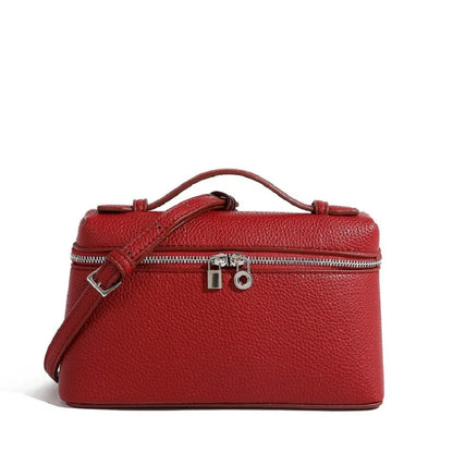 Lychelle Mini Luxe Bag — Bolso mini tipo “lunch box” con textura de grano lichi, diseño elegante y moderno, ideal para looks sofisticados y uso diario
