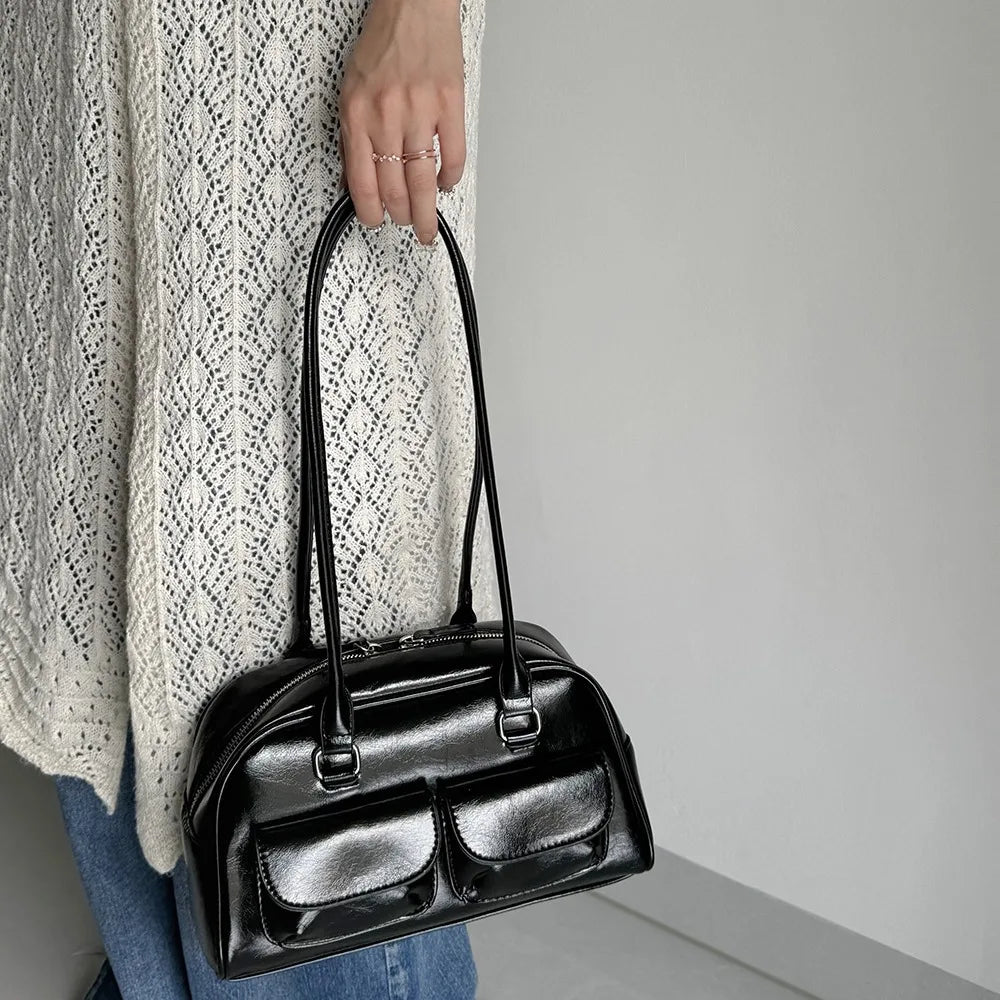 Lurelle Urban Core Bag — Bolso marrón de gran capacidad, diseño fashion coreano con toque sofisticado