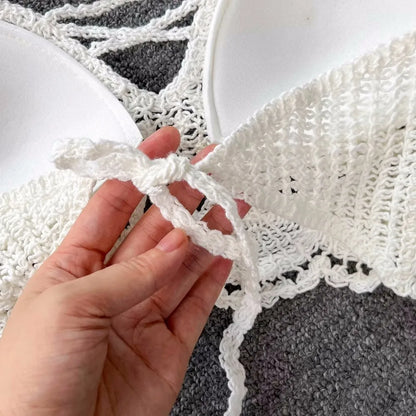 Lunessa Summer Chic — Set de dos piezas tejido con acabado delicado, ideal para paseos junto al mar y escapadas de verano