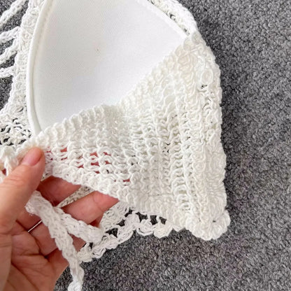 Lunessa Summer Chic — Set de dos piezas tejido con acabado delicado, ideal para paseos junto al mar y escapadas de verano