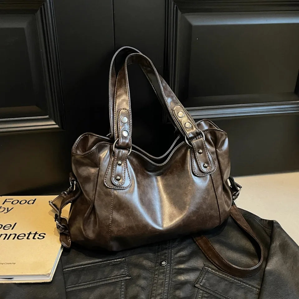 Alviera Classic Tote — Bolso tote elegante en PU suave, gran capacidad y diseño sofisticado ideal para el uso diario