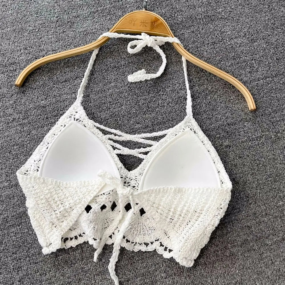 Lunessa Summer Chic — Set de dos piezas tejido con acabado delicado, ideal para paseos junto al mar y escapadas de verano