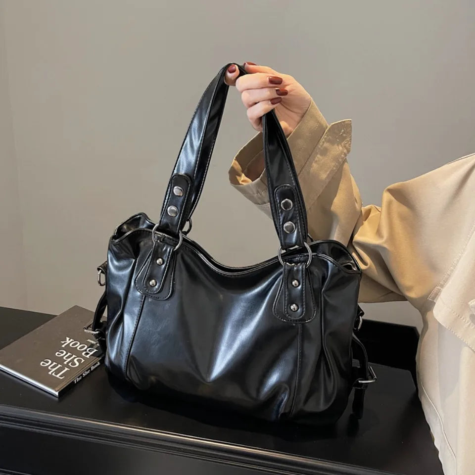 Alviera Classic Tote — Bolso tote elegante en PU suave, gran capacidad y diseño sofisticado ideal para el uso diario