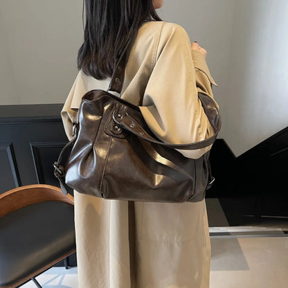 Alviera Classic Tote — Bolso tote elegante en PU suave, gran capacidad y diseño sofisticado ideal para el uso diario