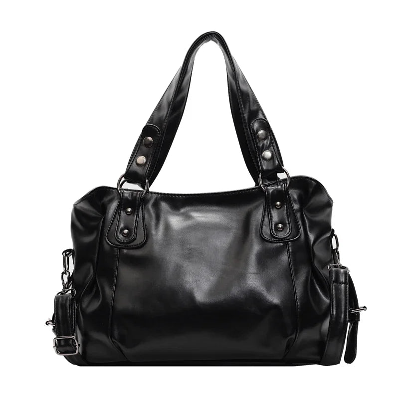 Alviera Classic Tote — Bolso tote elegante en PU suave, gran capacidad y diseño sofisticado ideal para el uso diario